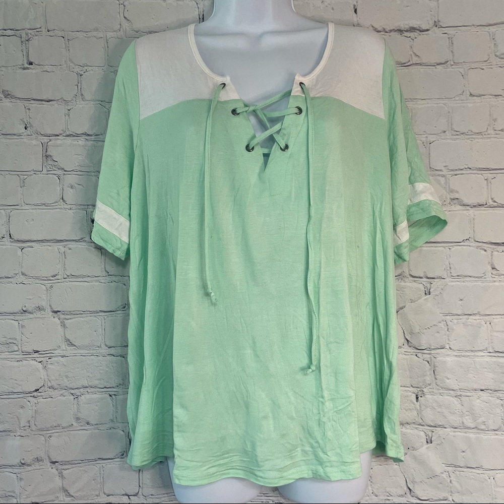 Rue21 Mint Green Short Sleeve Top 1X